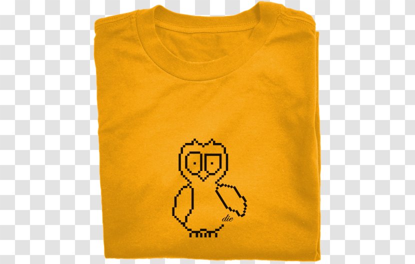 T-shirt Sleeve Clothing - Yellow - Folded Transparent PNG