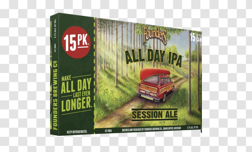 Founders Brewing Company Founder's All Day IPA India Pale Ale Beer - Alcoholic Drink Transparent PNG