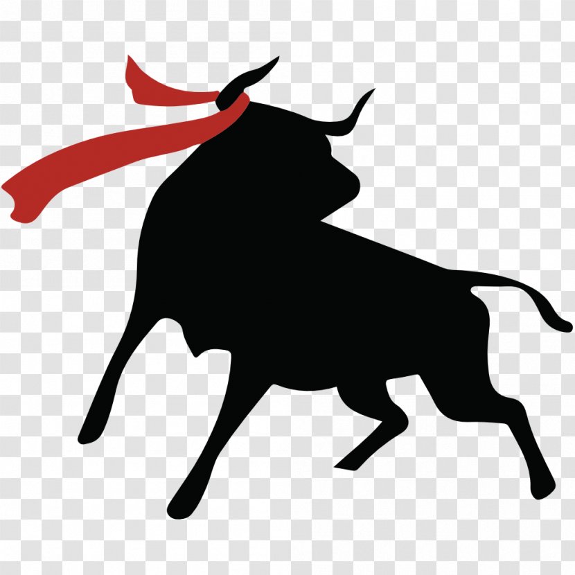 Spanish Fighting Bull Clip Art - Silhouette Transparent PNG