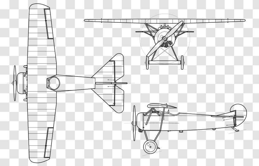 Fokker D.VIII Airplane Aircraft Dr.I - Dviii Transparent PNG