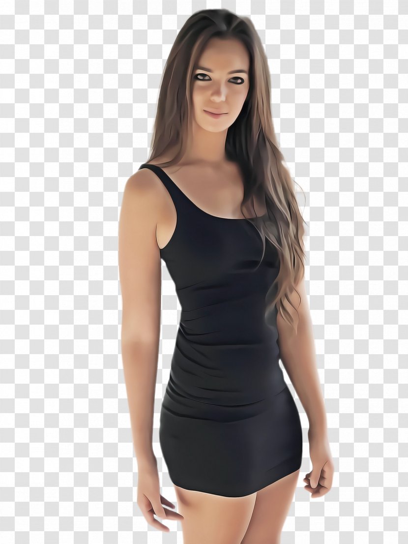 Clothing Black Shoulder Dress Neck - Sleeve - Little Transparent PNG