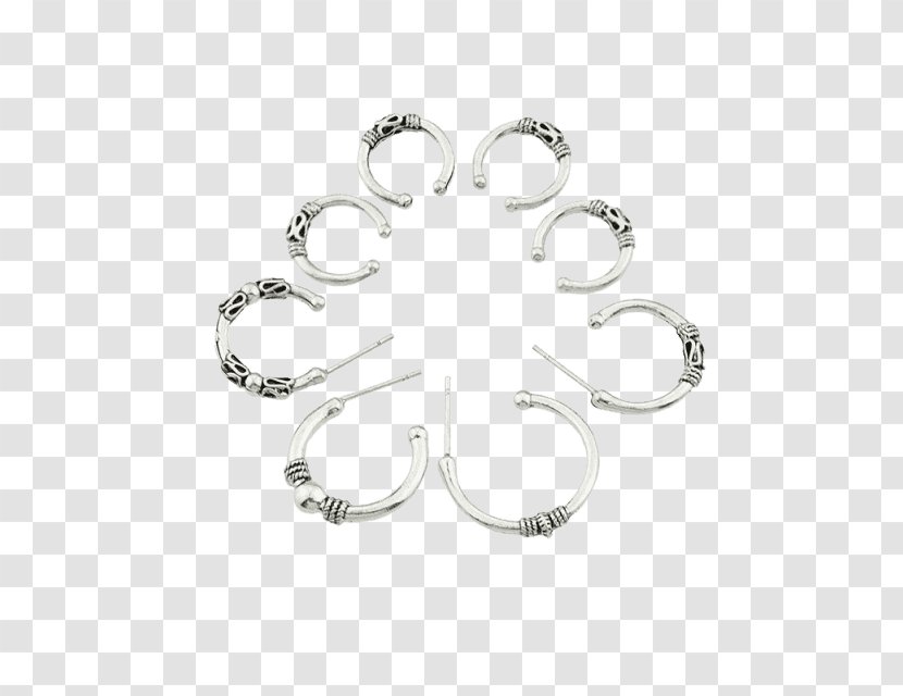 Body Jewellery Silver Font - Material Transparent PNG