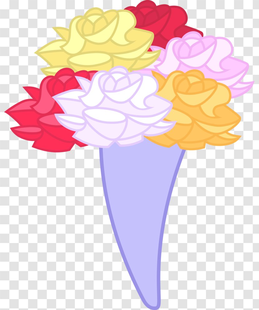 Rainbow Dash Flower Bouquet Clip Art - Cartoon Flowers Transparent PNG