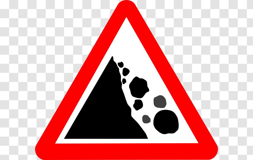 Rockfall YouTube Traffic Sign Clip Art - Road Transparent PNG