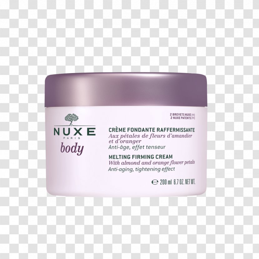 Lotion Nuxe Body Melting Firming Cream Exfoliation Shower Gel - Prunus Dulcis Transparent PNG