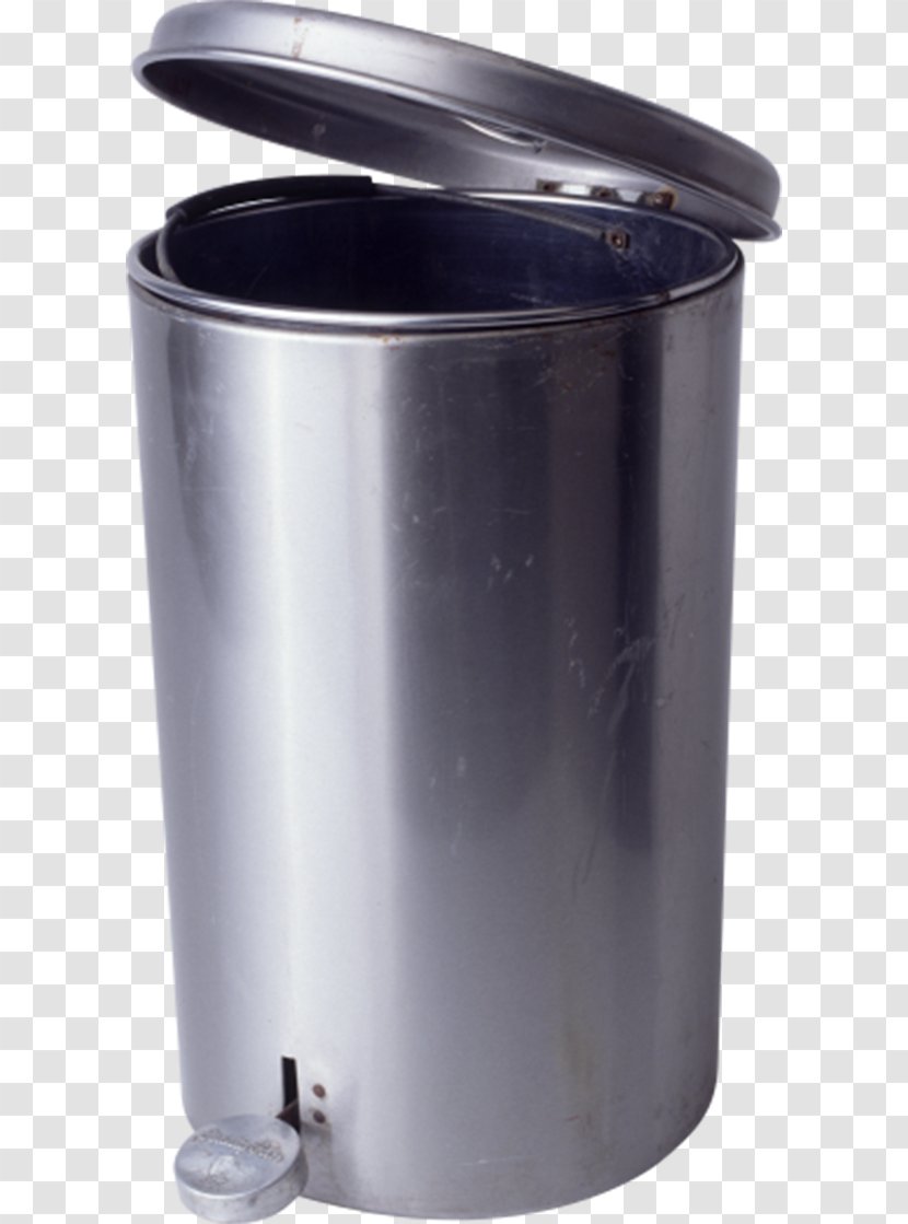 Bucket Waste Container Lid - Image File Formats - Metal Trash Can Transparent PNG