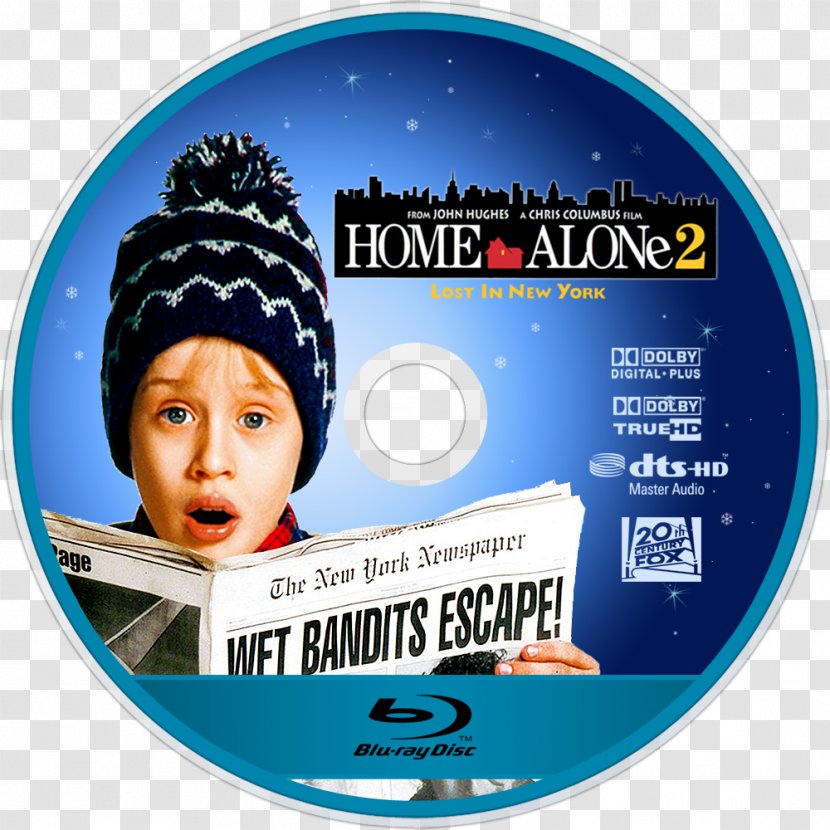 Home Alone 2: Lost In New York Blu-ray Disc Kevin McCallister City - Label - Winter Transparent PNG