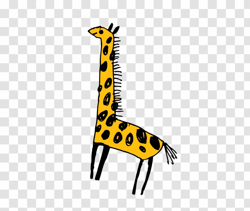 Giraffe Illustration - Horse Like Mammal - Chalk Diagram Transparent PNG