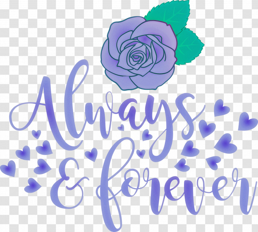 Valentines Day Always And Forever Transparent PNG