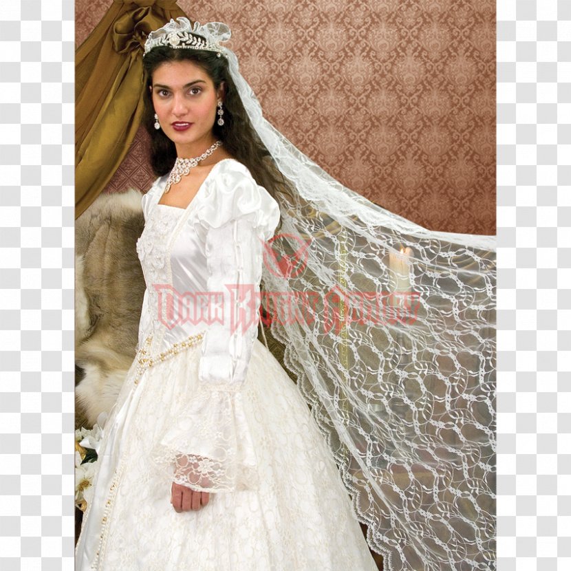 Wedding Dress Gown White - Flower - Renaissance Transparent PNG