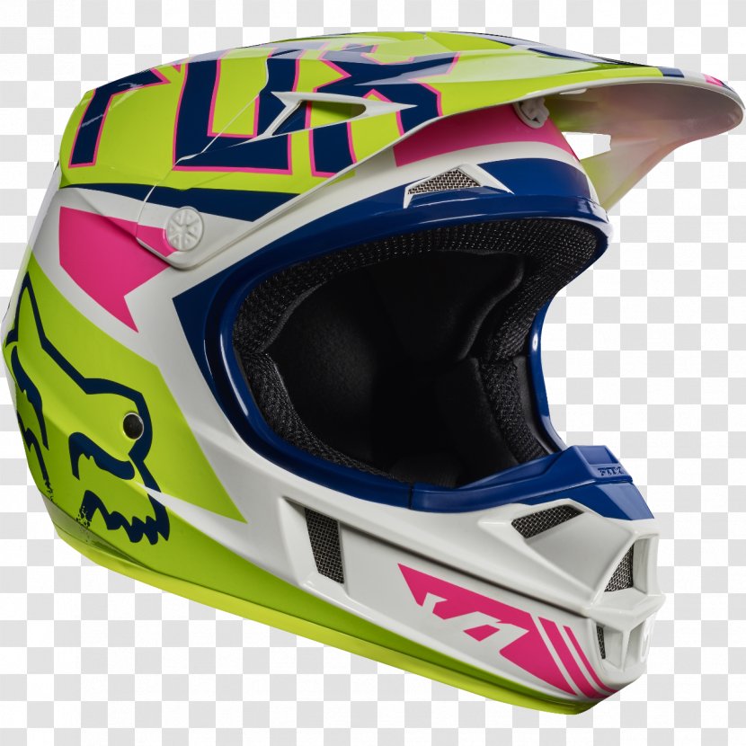 Motorcycle Helmets Fox Racing Motocross - Helmet Transparent PNG