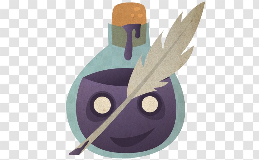 Purple Fictional Character Illustration - Pages Transparent PNG