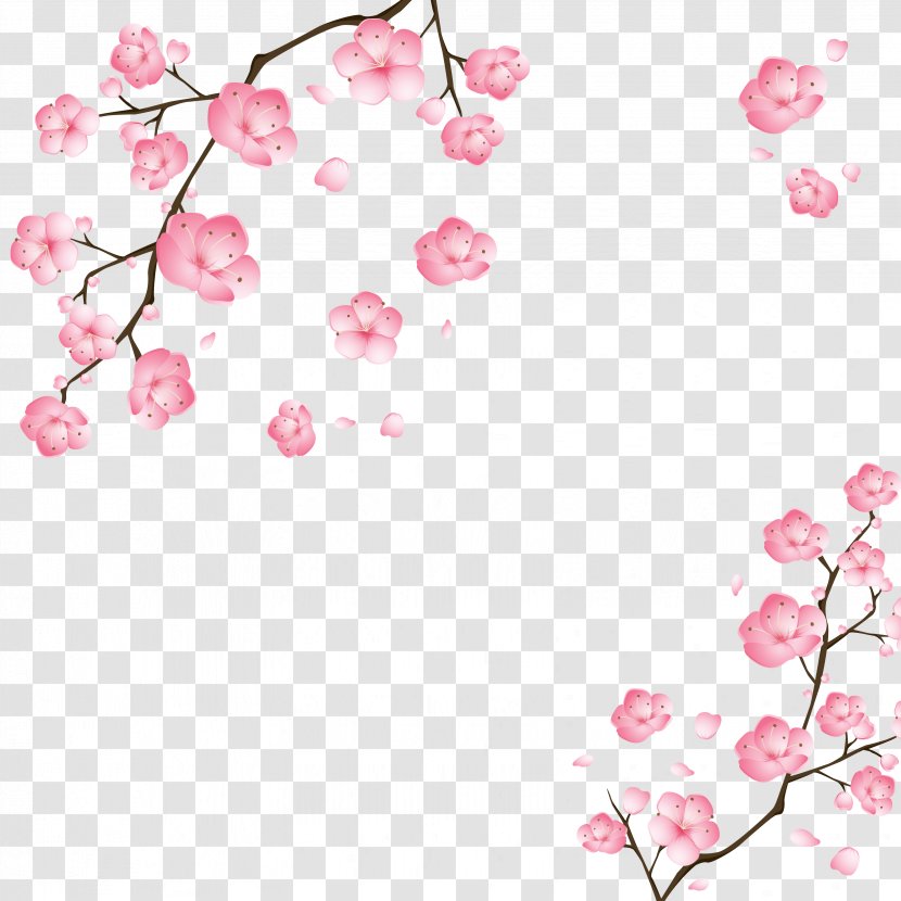Chinoiserie Papercutting Plum Blossom - Flowering Plant - Chinese Style Vector Transparent PNG