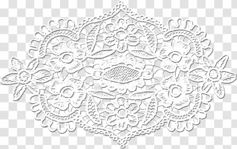 Place Mats Doily Circle White Transparent PNG