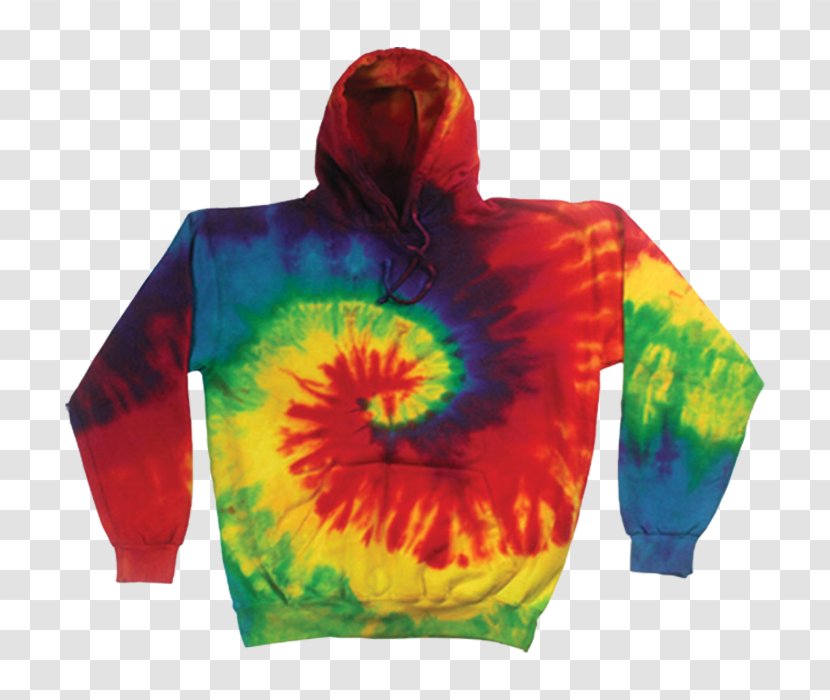 Hoodie Tie-dye Clothing Bluza Rainbow Shops - Pocket - Shirt Transparent PNG