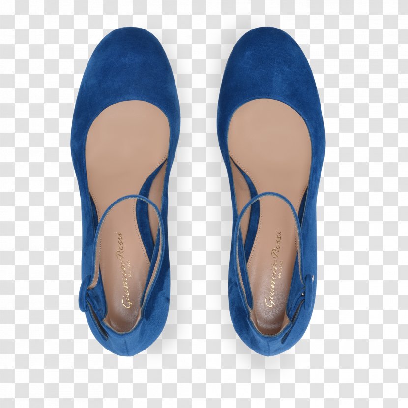 Slipper Flip-flops Ballet Flat Cobalt Blue Shoe - Silhouette Transparent PNG