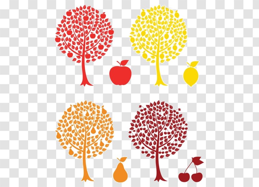 Fruit Tree Clip Art - Apple - Cartoon Material Transparent PNG