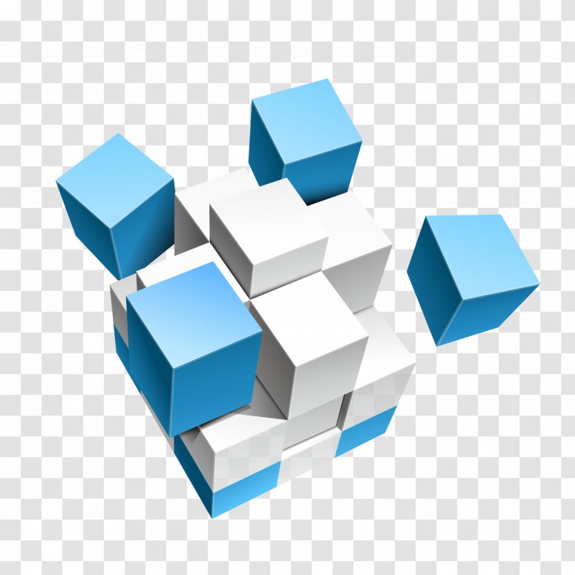 Adobe Illustrator Icon Design - Button - Blue Cube Creative Transparent PNG