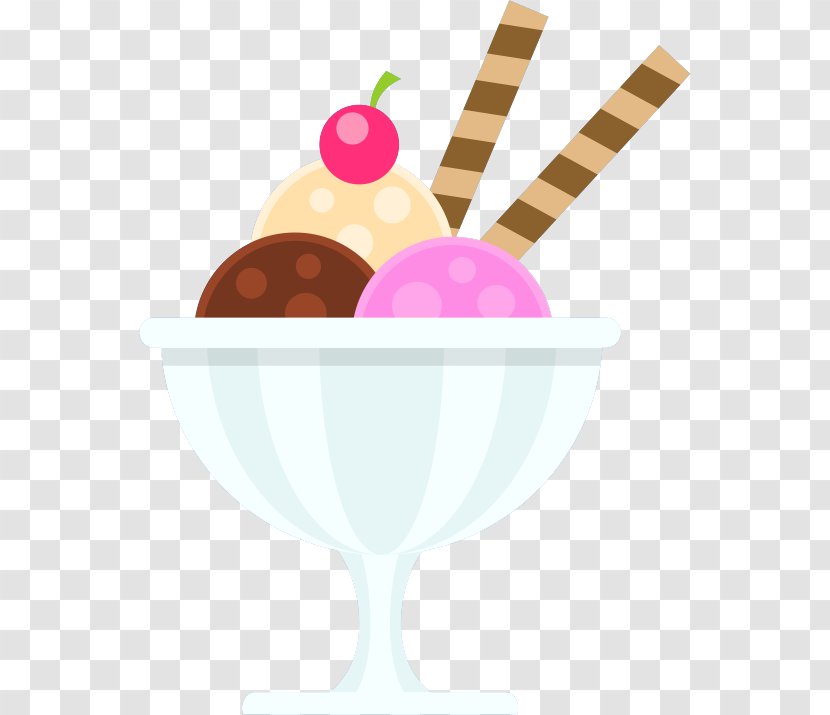 Ice Cream Cone Sundae Clip Art - Dairy Product Transparent PNG