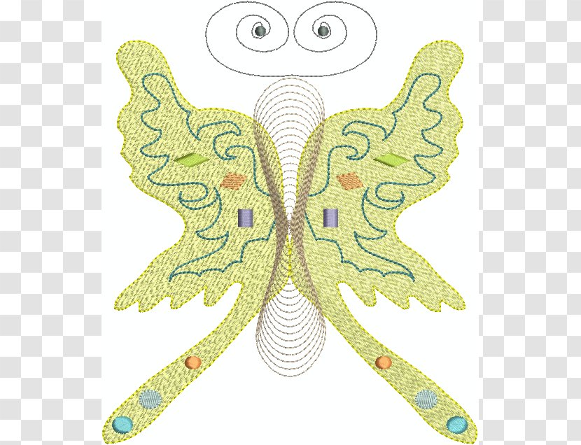 Moth Symmetry Illustration Pattern Insect - Art - Embroidery Stitch Transparent PNG