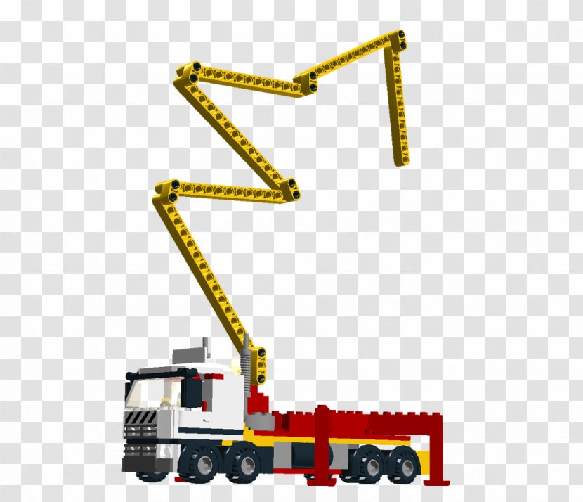 Toy Crane Concrete Pump Truck - Architectural Engineering Transparent PNG