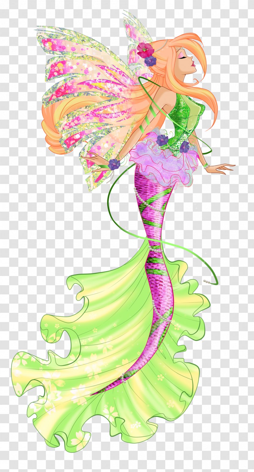 Roxy Flora Bloom Sirenix Mermaid - Pollinator Transparent PNG
