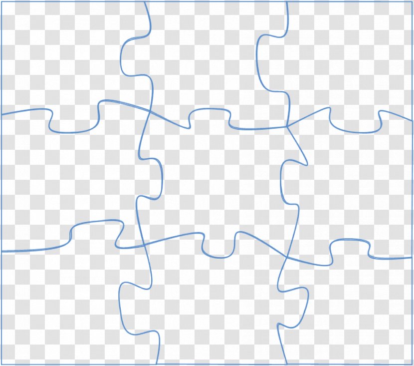 Area Pattern - Point - Large Puzzle Piece Template Transparent PNG