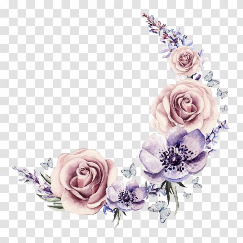Flower Watercolor Painting Wreath Stock Photography - Rose - Crown Transparent PNG