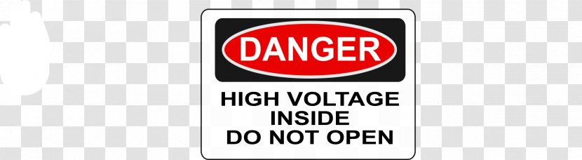 Signage Label High Voltage - Warning Sign Transparent PNG
