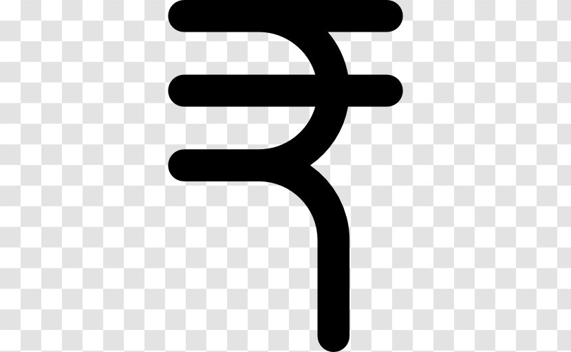 Indian Rupee Sign Currency Symbol - Text Transparent PNG
