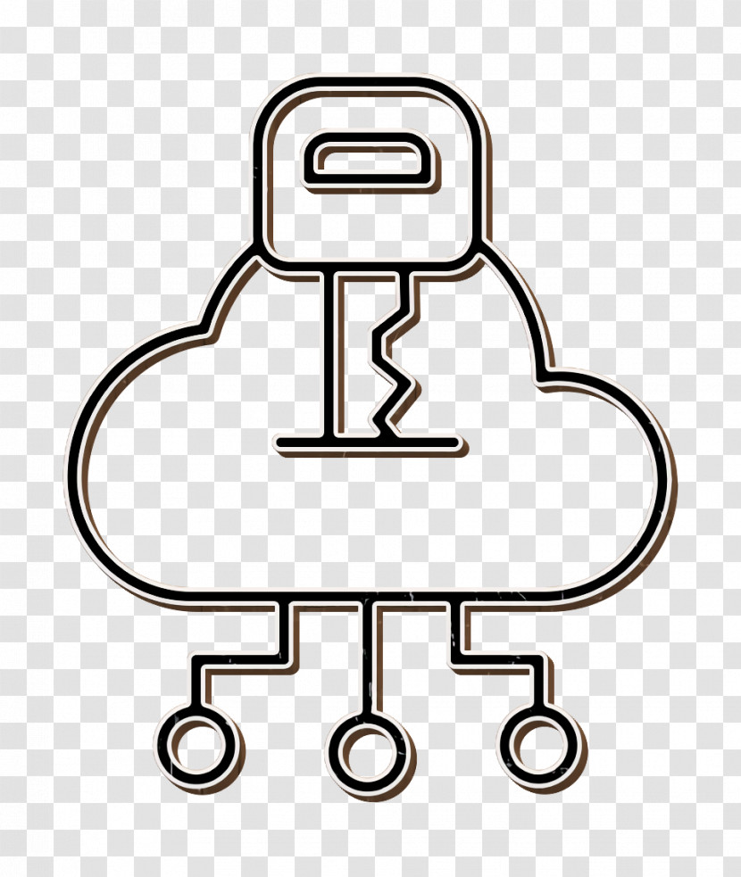 Cyber Icon Key Icon Cloud Icon Transparent PNG