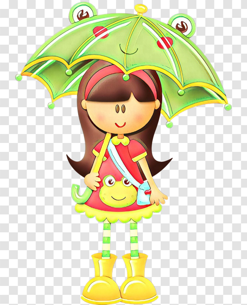 Cartoon Umbrella Doll Transparent PNG