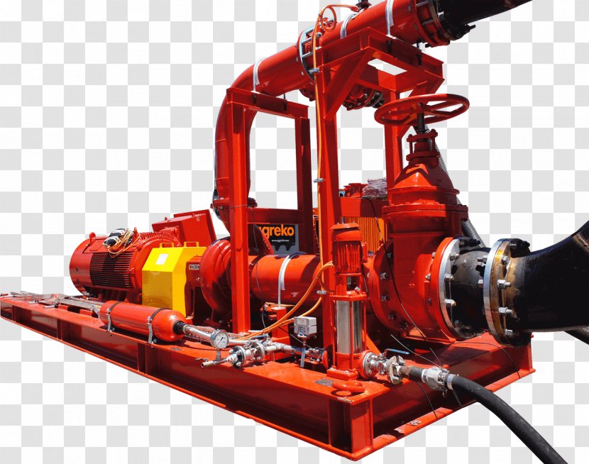Fire Pump Sprinkler System Machine Hose Transparent PNG