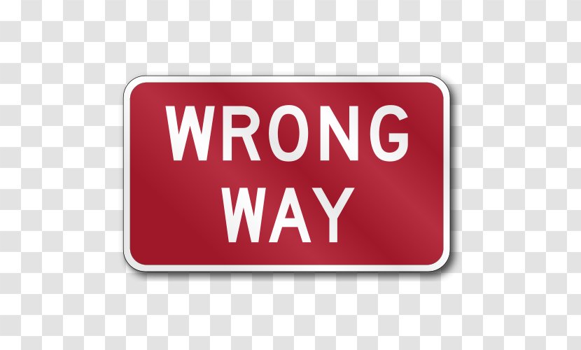 Regulatory Sign Wrong-way Driving Traffic Road Manual On Uniform Control Devices - Brand Transparent PNG