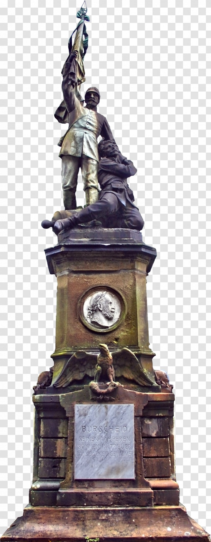 Statue Germany Monument War Memorial - Thumbnail - Blumenranke Freigestellt Transparent PNG