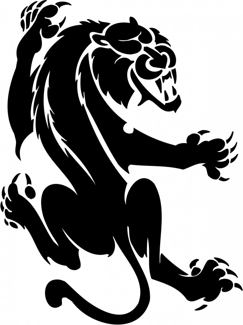 Cougar Black Panther Clip Art - Mythical Creature - Head Cliparts Transparent PNG