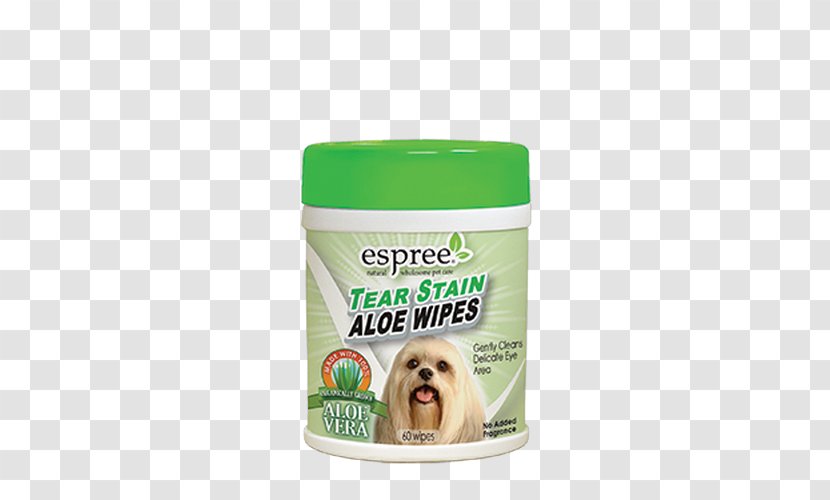Espree Tear Stain Wipes Aloe Vera Puppy Eye Animal Products & Spot Remover 4 Oz (118 Ml) - Tears Transparent PNG