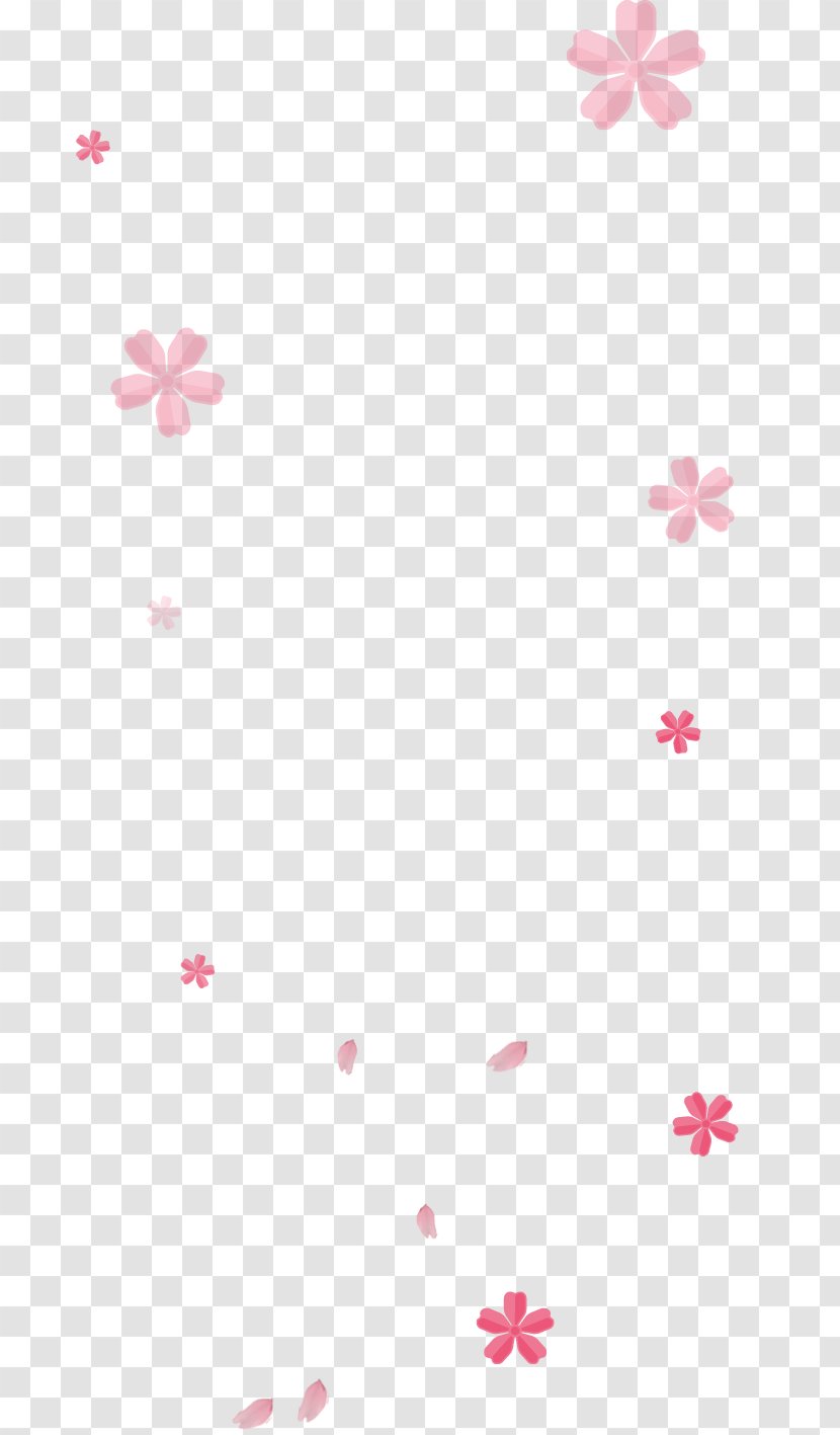 Clip Art - Pink - Floating Flower Transparent PNG