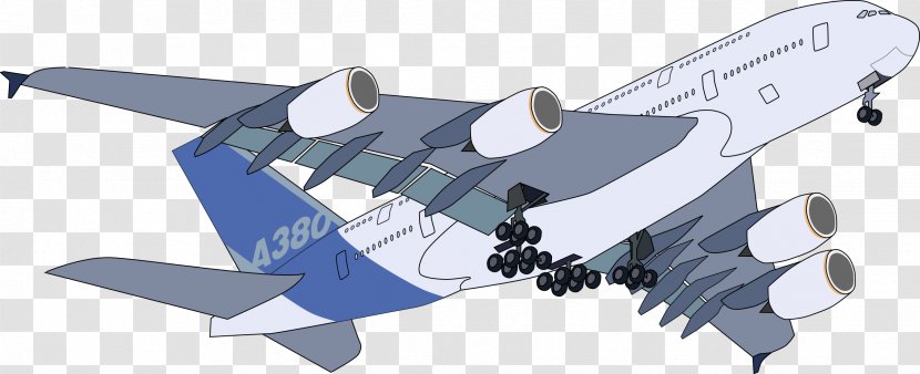 Airbus A380 Airplane Aircraft Flight - Propeller - Plane Transparent PNG