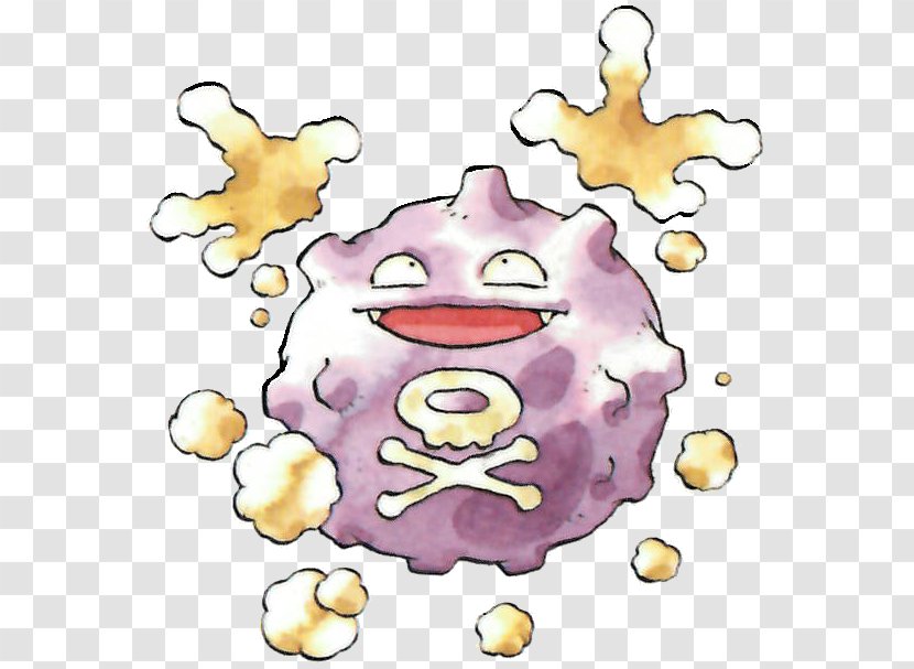 Pokémon Red And Blue Yellow Gold Silver Koffing Art - Silhouette - Heart Transparent PNG