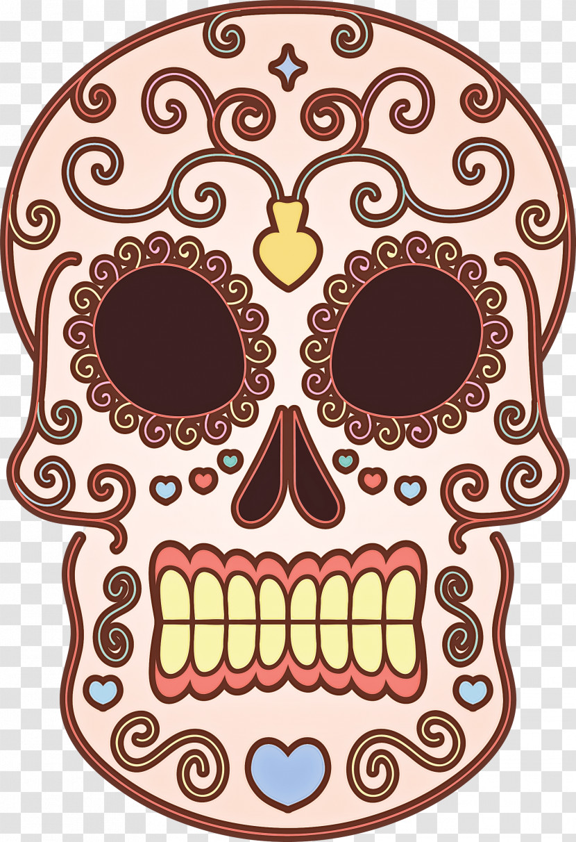 Day Of The Dead Día De Muertos Skull Transparent PNG