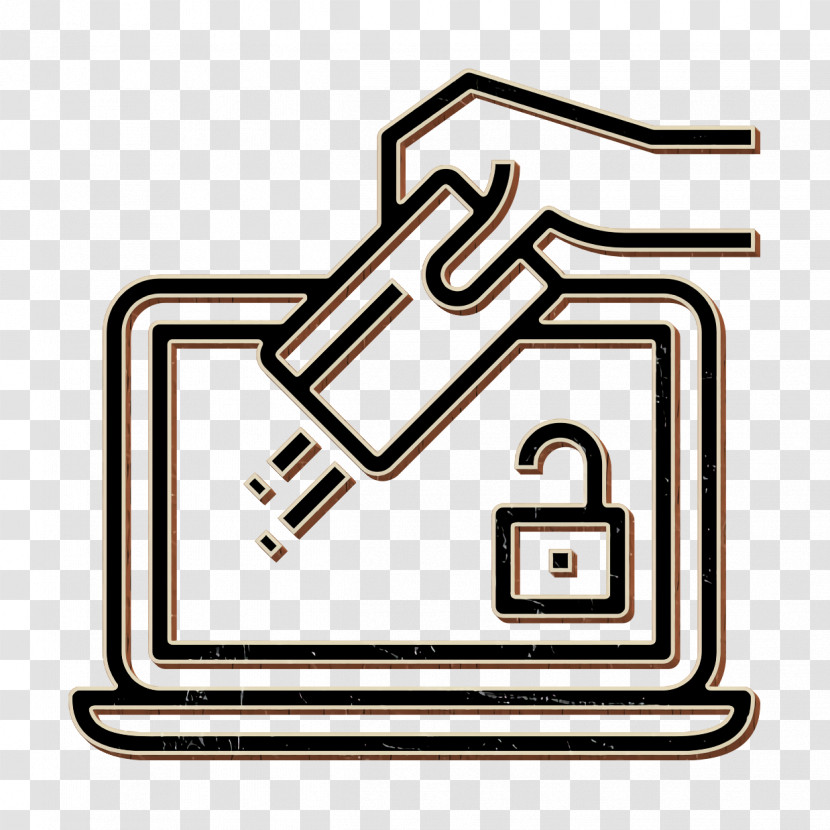 Cyber Secutiry Icon Theft Icon Transparent PNG