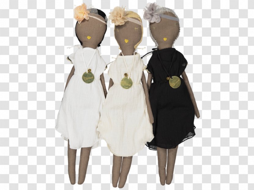Rag Doll Black Dress Linen - Cotton Transparent PNG