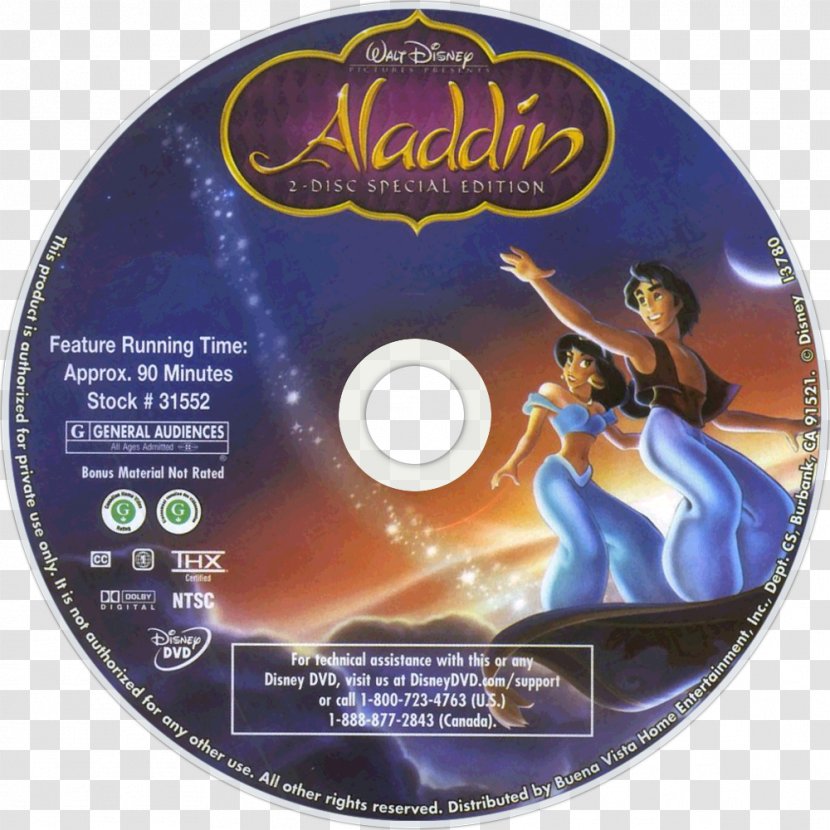 Aladdin Walt Disney Platinum And Diamond Editions Blu-ray Disc DVD The ...