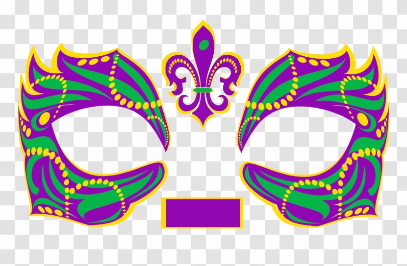 Masquerade Ball Mardi Gras In New Orleans Mask Costume - Bead Transparent PNG