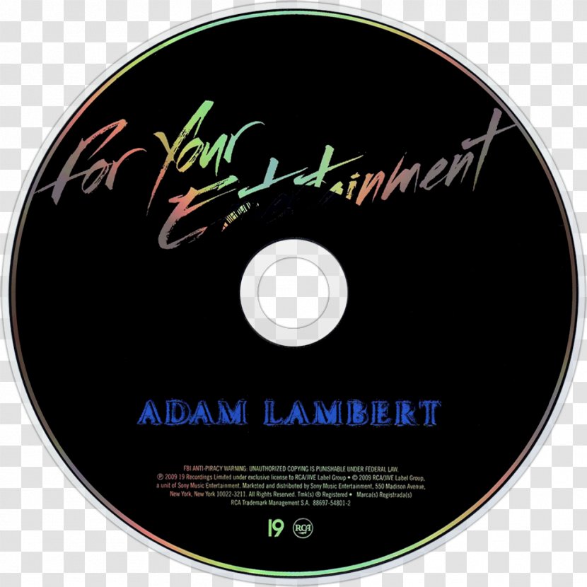 Compact Disc For Your Entertainment Adam Lambert Transparent PNG