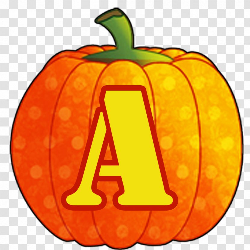 Jack-o'-lantern Halloween Pumpkins Alphabet Letter Portable Network Graphics - Pumpkin Transparent PNG