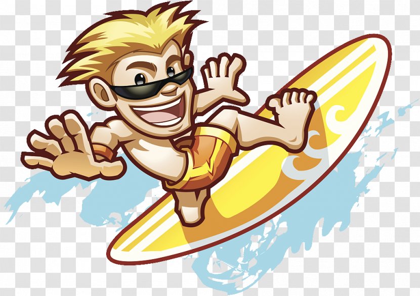 Hawaii Surfing Drawing Illustration - Character - Surf Enjoy Holiday Relaxing Transparent PNG