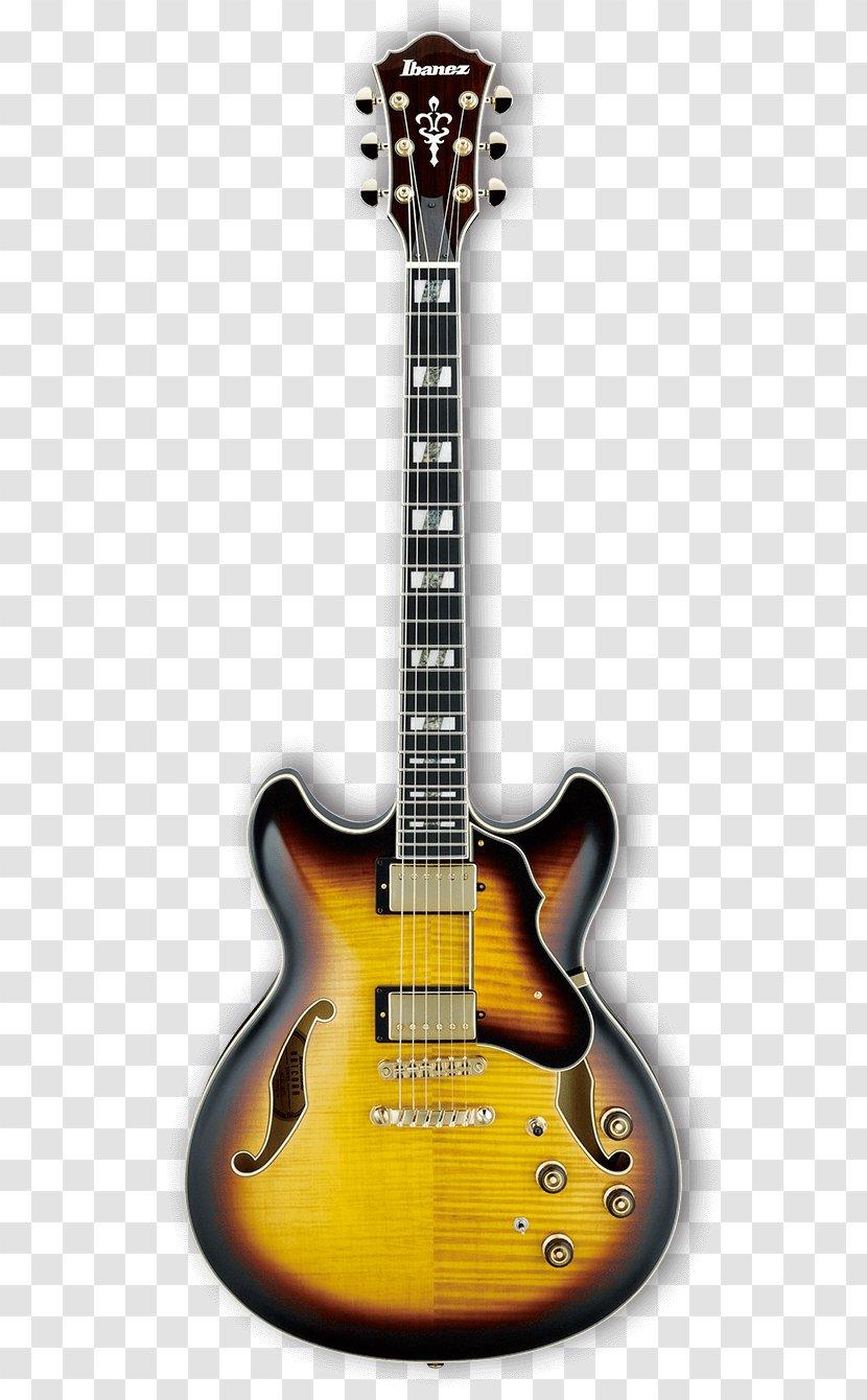 Ibanez Artcore Vintage ASV10A Electric Guitar Sunburst Semi-acoustic - Asv10a - Yellow Acoustic Backpack Transparent PNG