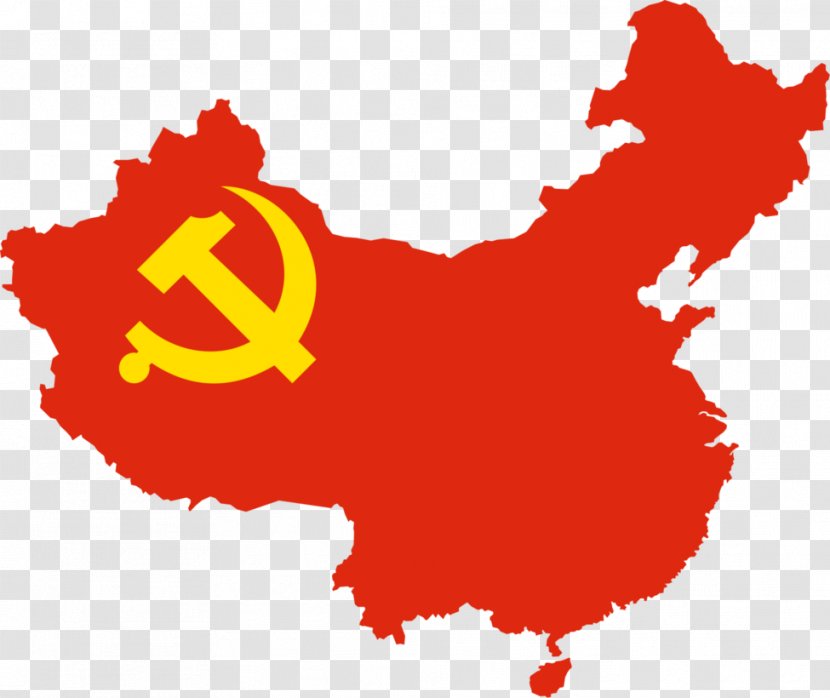 Flag Of China Map - The Soviet Union Transparent PNG